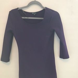 Purple bodycon dress
